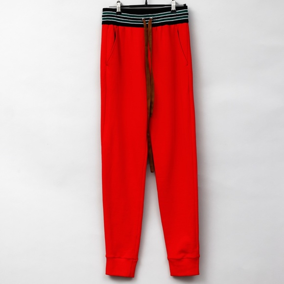 ALC Red Striped Band Sweatpants